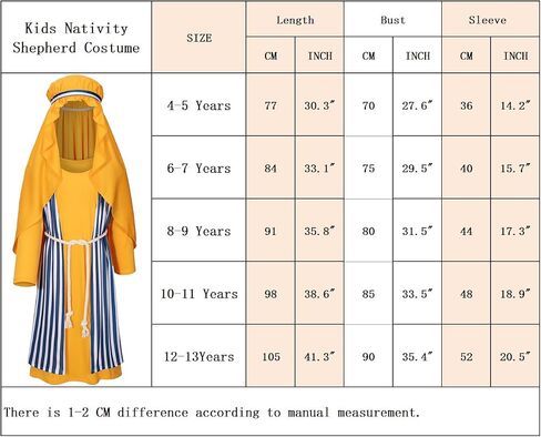 TOKYO REVENGERS Kids Shepherd Costume Nativity Costume Joseph Costume Boys Halloween Cosplay Costume Accessories Set in Saudi Arabia