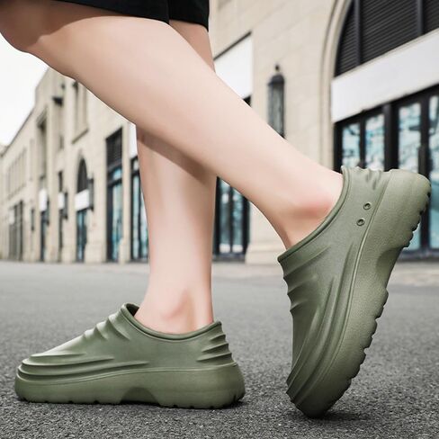 Chef Shoes for Men and Women, Strong Non-Slip Kitchen Clock Clogs, Oil Resistant Nurse Garden Bathroom Work Sandals, Lightweight Waterproof Health Care Food Service Shoe in Saudi Arabia