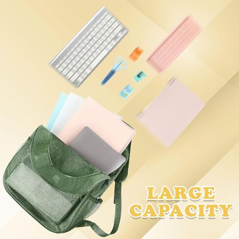 Amylove 12 Pcs Backpacks Bulk 17 Inch See Through Mesh Backpacks Heavy Duty for Sports Travel Donation Charities (Classic Color) in Saudi Arabia