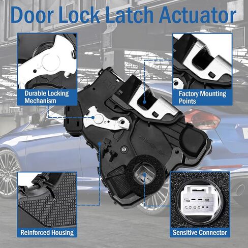 Qagea Front Left Driver Side Door Lock Latch Actuator Motor Fits for Toyota 4Runner Tundra Camry Corolla RAV4 Lexus ES350 GX460, Replaces 69040-0C050, 69040-06180, 931-401 in Kuwait
