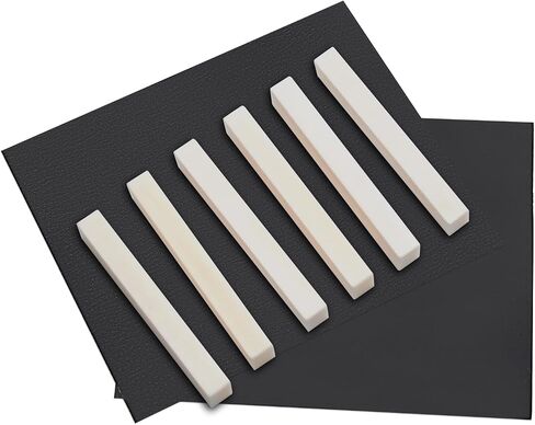 6 String Acoustic Guitar Bone Bridge Saddle and Nut Made of Real Bone (2 set Acousitc Bone Saddle and Nut) in Kuwait