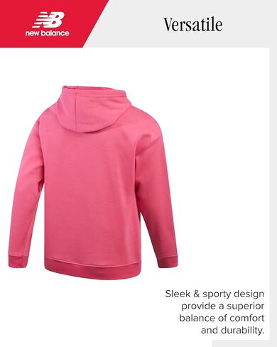 New Balance Girls' Active Shorts Set - Fleece Hoodie Sweatshirt and Sweat Shorts - Cute Spring Outfit Set for Girls (7-12) in Kuwait