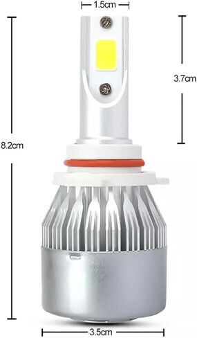2pcs H8/H9/H11/9006/9005/H7/H4/H13/9007/9004 LED LED ، 6000K 3800LM Super Bright High و Low Beam Bleb C6 LED LED BLUBLED BLUBLIS in Kuwait