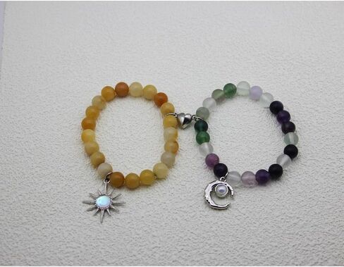 Sun and Moon Friendship Bracelets Matching Bracelets for Couples Cute Handmade Beaded BFF Bracelets for 2 Bracelets Fashion Charm Womens Bracelets Jewelry Gifts in Kuwait