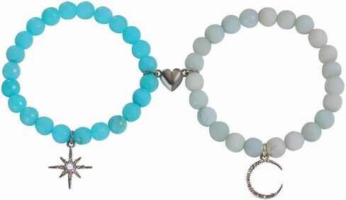Sun and Moon Friendship Bracelets Matching Bracelets for Couples Cute Handmade Beaded BFF Bracelets for 2 Bracelets Fashion Charm Womens Bracelets Jewelry Gifts in Kuwait