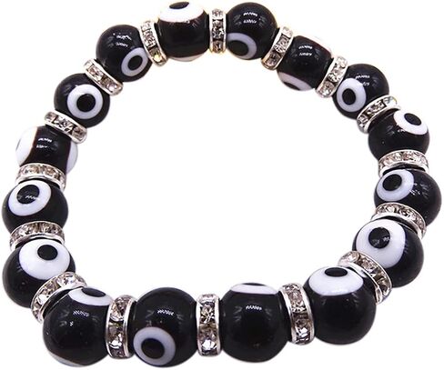 ملون بلينغ شرير شرير العين الزجاج الحرة امتداد سوار كريستال حبلا حماية الهامسا تميمة فاطمة هامسا سحر محظوظ يدوي المجوهرات للنساء الرجال in Kuwait