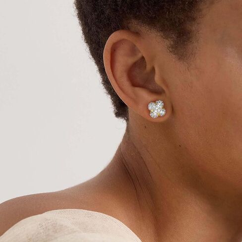 أقراط ذهبية للنساء 14K مطلي بالذهب S925 STERLLIN in Kuwait