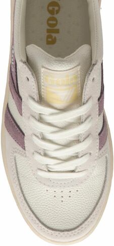 Gola Women's Grandslam Trident Sneaker, White/Pastel Pink/Iceberg, 6 in Saudi Arabia