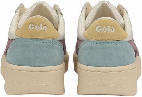 Gola Women's Grandslam Trident Sneaker, White/Pastel Pink/Iceberg, 6 in Saudi Arabia