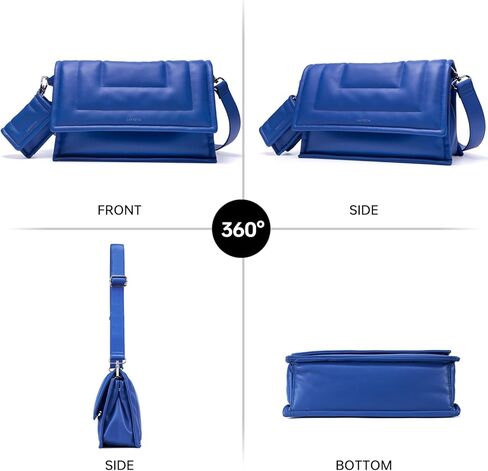 LAFESTIN PU Leather Shoulder Purses For Women With Mini Purse, Large Satchel Bags Adjustable Strap Women's Crossbody Handbags in Kuwait