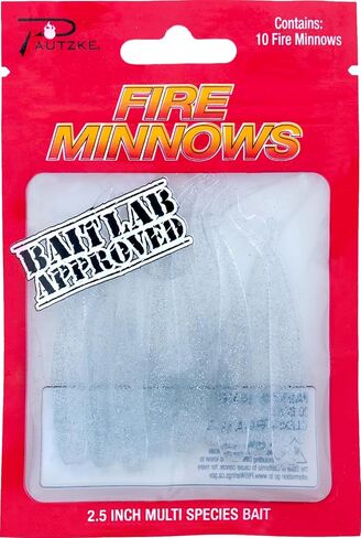 Fire Minnow Lure Minnow Bait for Ice Fishing & More - Versatile, Durable Artificial Fishing Lure for Bass, Crappie, Perch, Walleye & Trout in Saudi Arabia