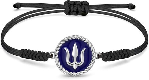 JENDEAR SHINE 925 Silver Bracelet for Women, Enamel Pendant with Adjustable Handmade Rope Chain, Birthday Gift for Women in Saudi Arabia