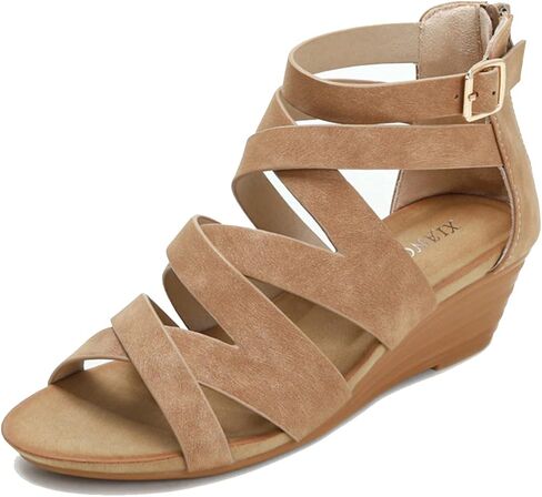 Scaoruki نساء المصارع الصنادل الرجعية الإسفين الكعب in Kuwait