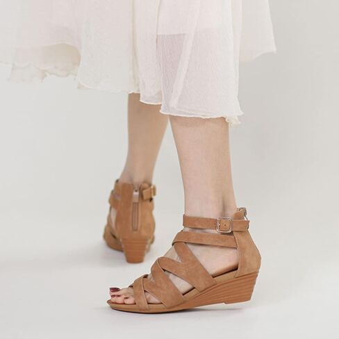 Scaoruki نساء المصارع الصنادل الرجعية الإسفين الكعب in Kuwait