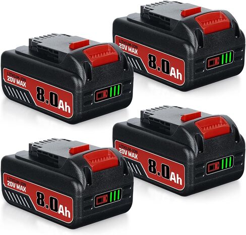LUMSING DCB200 5.5Ah Replacement for Dewalt 20V Battery Compatible with Dewalt Battery 20 Volt Lithium Ion DCB200 DCB204 DCB206 DCB201 DCB203 DCB181 DCB180 DCD/DCF/DCG/DCS Series in Saudi Arabia