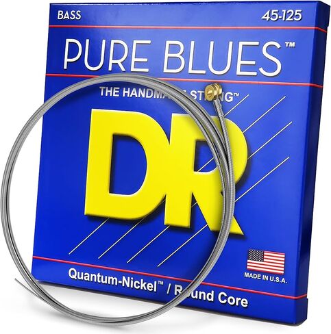 DR Strings PURE BLUES Bass Guitar Strings (PB-45), Silver in Kuwait