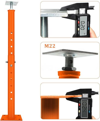 4 Pcs House Floor Jacks Post for Leveling,Adjustable Support Jack 19-36" Height Range,Floor Jack Stand 2 ton - 4400 lbs Height Capacity (Each),Screw Jack,Lift Supports,Level Supports Orange Orange in Saudi Arabia