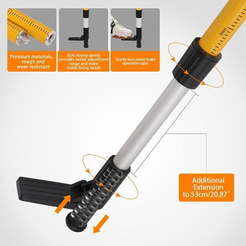 Telescopic Pole Tripod, Updated Support Pole Tripod for Replacement of Different Laser Level Poles (SP2 Single Tripod for Replacement) in Saudi Arabia