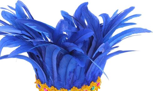Crystal Brick Feather Shawl and 1 Pair of Wrist Cuffs and 1 Headpiece for Mardi Gras Cape Costumes Accessories in Kuwait