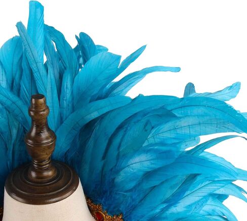 Crystal Brick Feather Shawl and 1 Pair of Wrist Cuffs and 1 Headpiece for Mardi Gras Cape Costumes Accessories in Kuwait