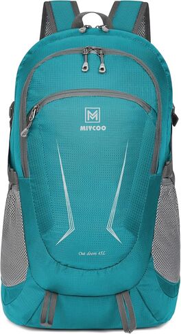 MIYCOO Lightweight Backpack for Men Women Foldable Packable Hiking Travel Backpack Outdoor Camping Waterproof Daypack 45L Grey, Large in Saudi Arabia