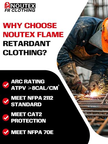 FR Shirts for Men CAT2 Flame Resistant Shirts 6oz Light Weight Long Sleeve Fire Retardant Shirts in Saudi Arabia