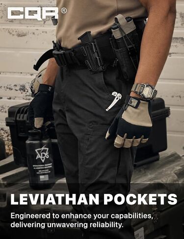 CQR Men's Military Cargo Pants, Water Resistant Ripstop Army Combat Tactical Pants, Outdoor Hunting Hiking EDC Work Pants in Saudi Arabia