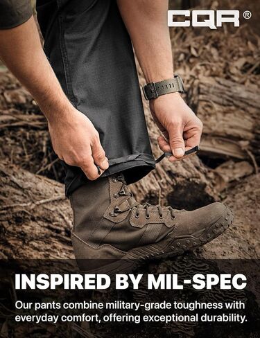CQR Men's Military Cargo Pants, Water Resistant Ripstop Army Combat Tactical Pants, Outdoor Hunting Hiking EDC Work Pants in Saudi Arabia