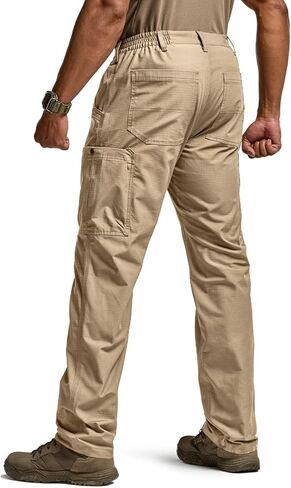 CQR Men's Military Cargo Pants, Water Resistant Ripstop Army Combat Tactical Pants, Outdoor Hunting Hiking EDC Work Pants in Saudi Arabia
