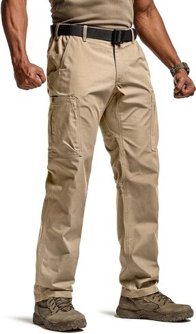 CQR Men's Military Cargo Pants, Water Resistant Ripstop Army Combat Tactical Pants, Outdoor Hunting Hiking EDC Work Pants in Saudi Arabia