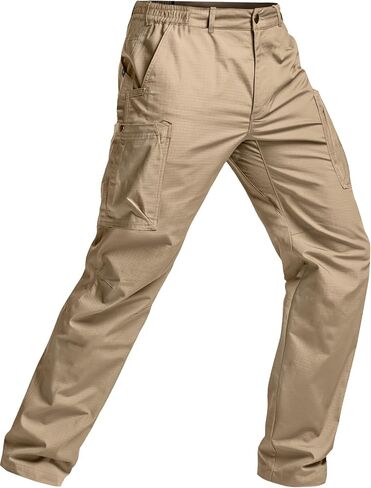 CQR Men's Military Cargo Pants, Water Resistant Ripstop Army Combat Tactical Pants, Outdoor Hunting Hiking EDC Work Pants in Saudi Arabia