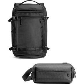 حقيبة Backtoc Tomtoc Travel Backpack 38L و Compact EDC X-Pac Sling Bag