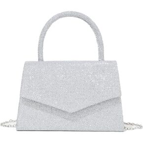 Leather Women's Evening Bag Glitter Clutches Party Clutch Bridal Purses Cocktail Prom Handbags with Patent
