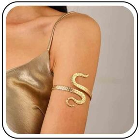 Vintage Wrap Snake Bracelet Punk Snake Bangle Bracelet Swirl Octopus Legs Armlet Bangle Gold Serpent Arm Cuff Bracelet for Women
