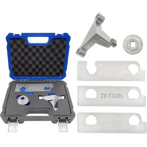 ZKTOOL 5PC GM عمود الحدبات الأدوات مجموعة أدوات أدوات متوافقة مع GM CADILLAC BUICK SATURN PONTIAC CHEVROLET HOLDEN 2.8L 3.0L 3.6L محرك ، أداة وضع قفل دولاب الموازنة ، EN 48383 & EN 46105