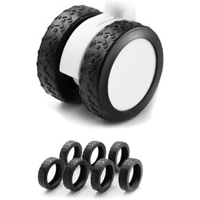 Silicone Luggage Wheel Protectors, Carry-On Suitcase Covers, Anti-Wear & Quiet, Fits 2-2.4" Spinner Wheels, Must-Have Travel Gear（balck） in Saudi Arabia
