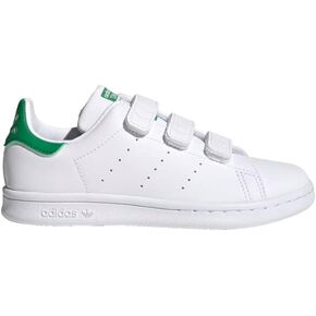 adidas Stan Smith (End Plastic Waste) Sneaker, White/White/Green, 3 US Unisex Little Kid