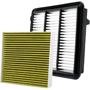 2PCS Cabin Engine Air Filter Kit Fits for CR V CRV CR-V 1.5L 2023-2024, Civic 1.5L 2022-2024, Accord 1.5L 2023-24, Integra 1.5L 2023-24, Replacement for CF11182, 80292-TF0-G01, 17220-64A-A00