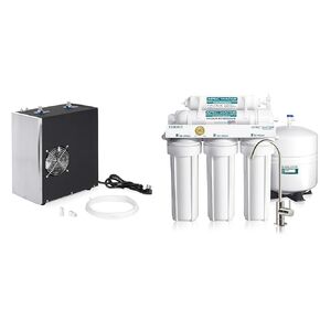 Express Water Universal Water Chiller Water Cooling System for Water Filters – Compatible with Reverse Osmosis Water Filtration Systems – Includes ¼" Quick Connect Set-Up