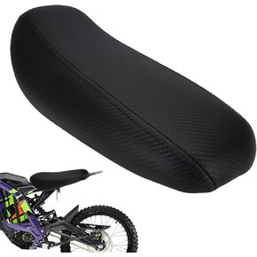 JFG RACING Sur Ron Seat Cushion Third Generation Sur-Ron Waterproof Wide and Thicken Seat Stylish Seat Carbon Fiber Pattern for Surron Light Bee S/X Electric Dirt Bike Black F1117200411