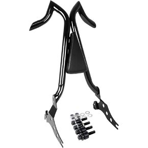 Sissy Bar Backrest for Harley Fatboy 2018-2025, Detachable Passenger Backrest Rear Pad for Harley Breakout 2013-2025, Fat Boy FLFBS 18-UP (27.5"Tall, Black)