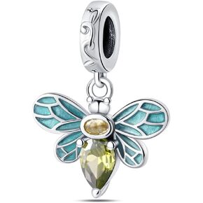 Silver Charms for WomenFit Pandora Bracelets and Necklace Bead Pendants for Mother's Day Jewelry Gift