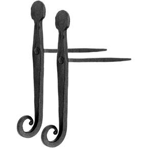 يقوم المجددون بتوريد كلاب مصراع من الحديد المطاوع - كلب مصراع ذيل الجرذ شديد التحمل لتحسين المنزل - مصاريع زخرفية ريفية - مثبتات مصراع عاصفة متينة مع أجهزة تثبيت - حزمة من 6 قطع in Kuwait