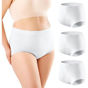 Incontinence Underwear for Women 3PCS Washable Seamless Leakproof Underwear for Women Reusable 120ML Womens Incontinence Underwear for Bladder Leak Proof Underwear for Women for Daily Leakage, Medium