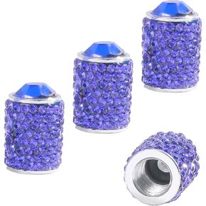 4pcs أغطية الإطارات ، أغطية جذع في صمام الإطارات ، وملحقات السيارات المصنوعة يدويًا ، تغطية صمامات الإطارات الكريستالية المصنوعة يدويًا ، قبعة جذع مقاومة للغبار للعجلة التلقائية ، تناسب السيارات والشاحنات والدراجات النارية وسيارات الدفع الرباعي (الوردي)