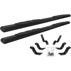 Go Rhino 5" Oval 1000 Series Sidesteps | 87", Galvanized Steel, Textured Black | 10587T