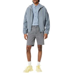 Lacoste Men's Straight Fit Washed Shorts, Slate, 32