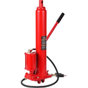 8 Ton Hydraulic Long Ram Jack, Engine Hoist Cylinder with Double Piston Pump & Clevis Base, Long Ram Jack for Engine Hoists, Garage Cranes, Farm, Mechanical