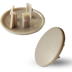 2pcs Armrest Cap Cover Repacement Compatible with 2007-2019 Chevy Tahoe Suburban Yukon Cadilak Escalade Seat Parts Replacement OEM 15279690 (Beige)