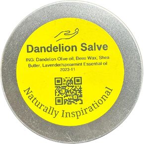 Dandelion Salve – Handcrafted by Naturally Inspirational (2oz Tin)